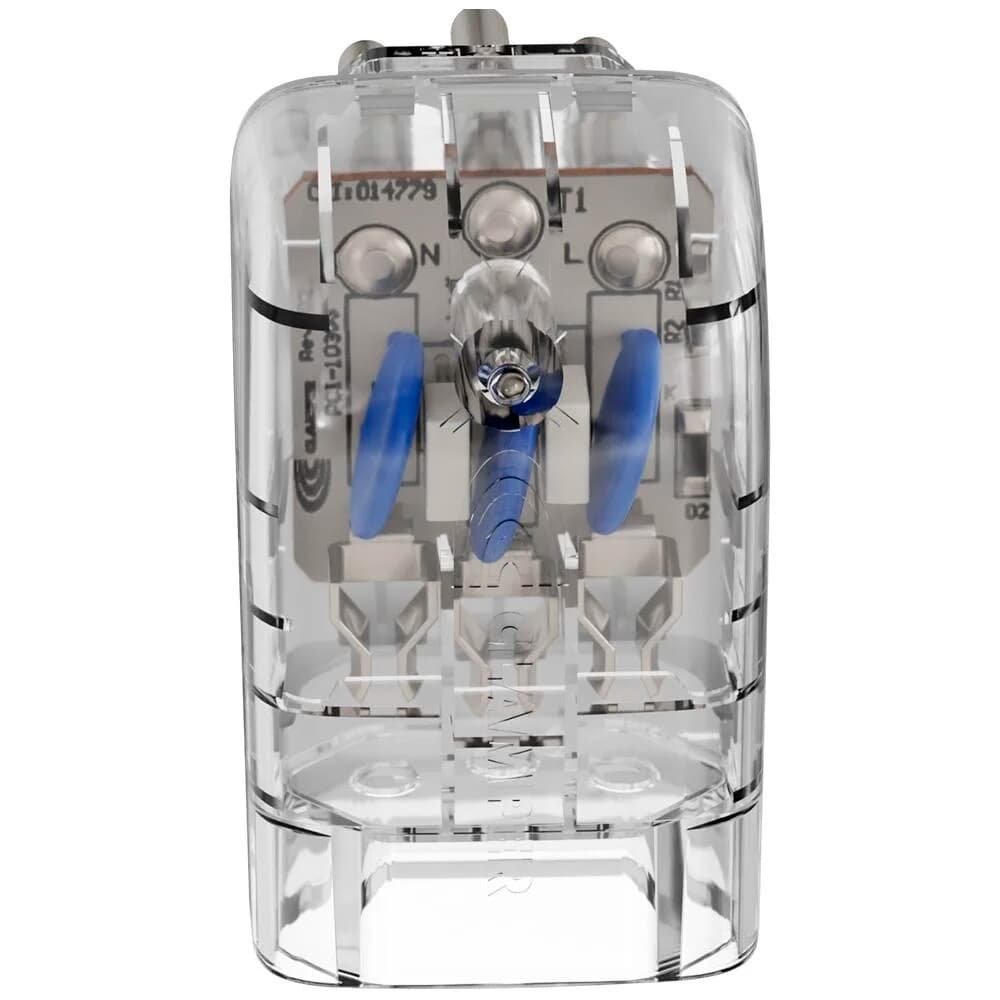 Protetor Contra Surtos Elétricos Clamper Pocket Fit 3 Pinos, Monopolar, 20A, Bivolt, Transparente - ( Balão.info - foto 4