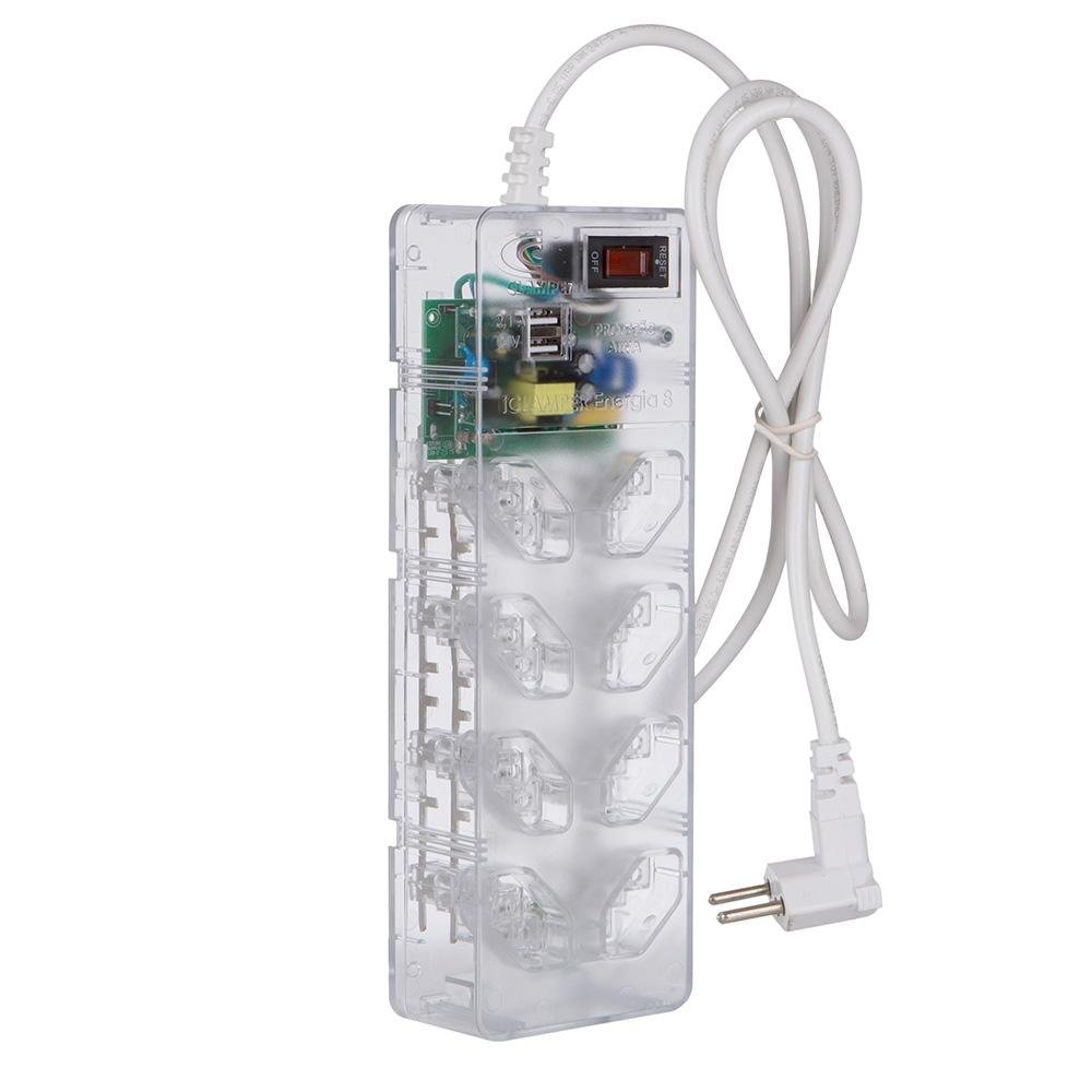 Filtro de linha dps iclamper energia 8 8 tomadas bivolt