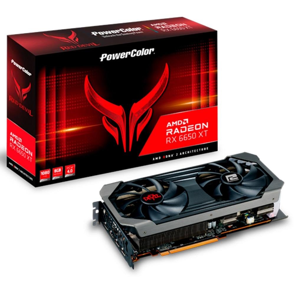 【beefjyo】PowerColor Radeon RX 6650 XT Placa de Vídeo Power Color Red Devil AMD Radeon RX