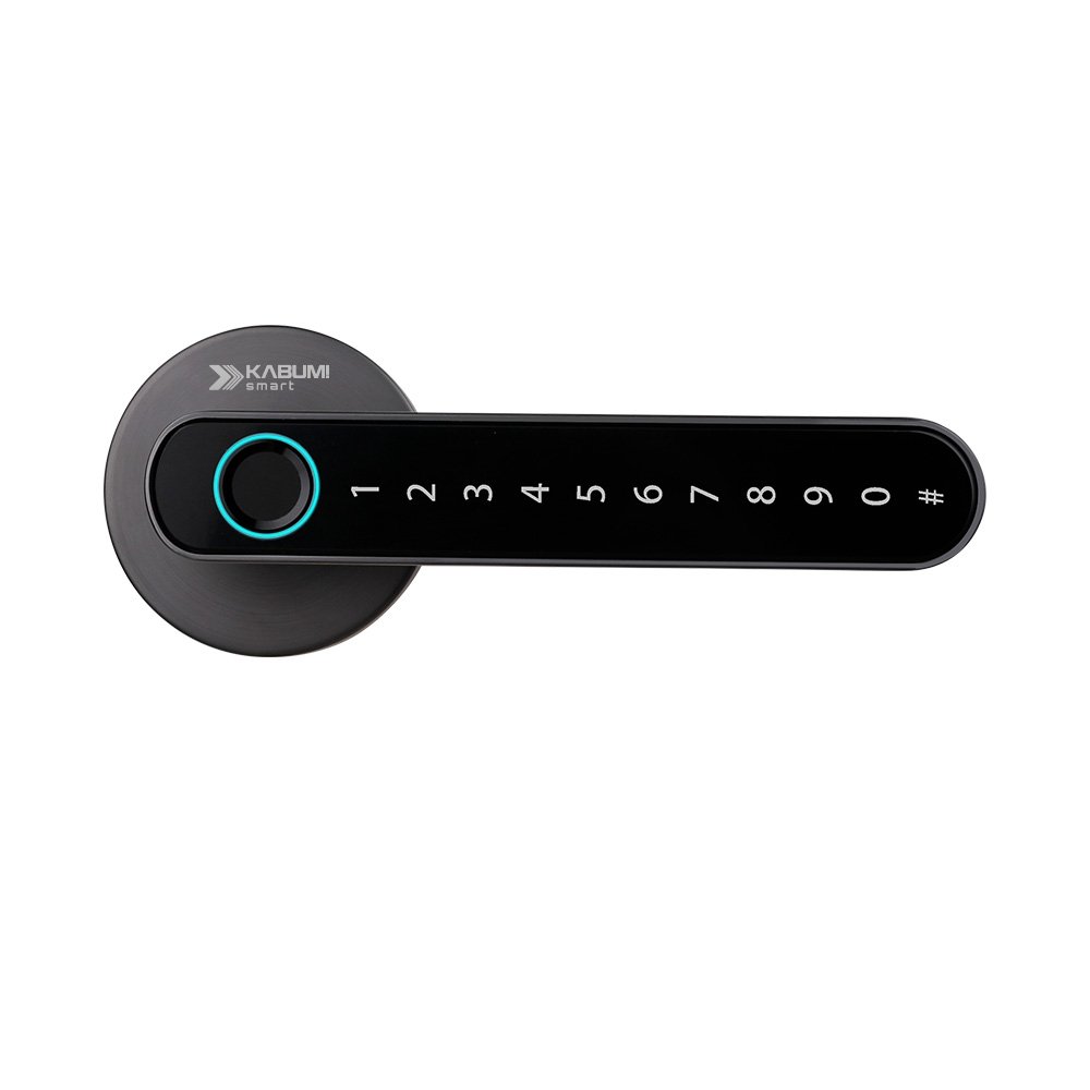 Fechadura Digital Balão.info Smart Slim, Cinza, Biometria, Controle via app, Senha numérica - KSFD100CZ
