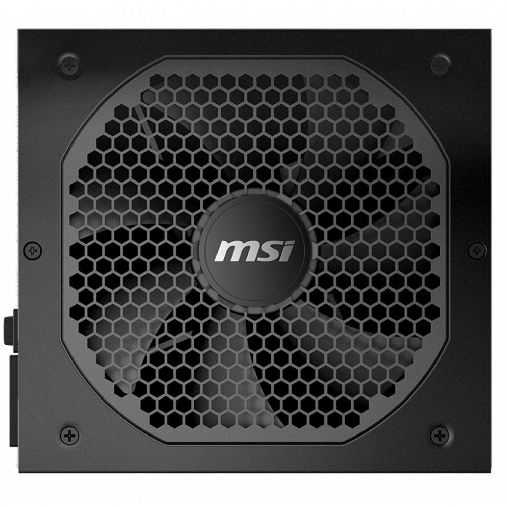 Fonte MSI MPG A650GF, 650W, 80 Plus Gold, Modular, PFC Ativo, Bivolt, com Cabo, Preto - 306-7ZP0A22-CE0