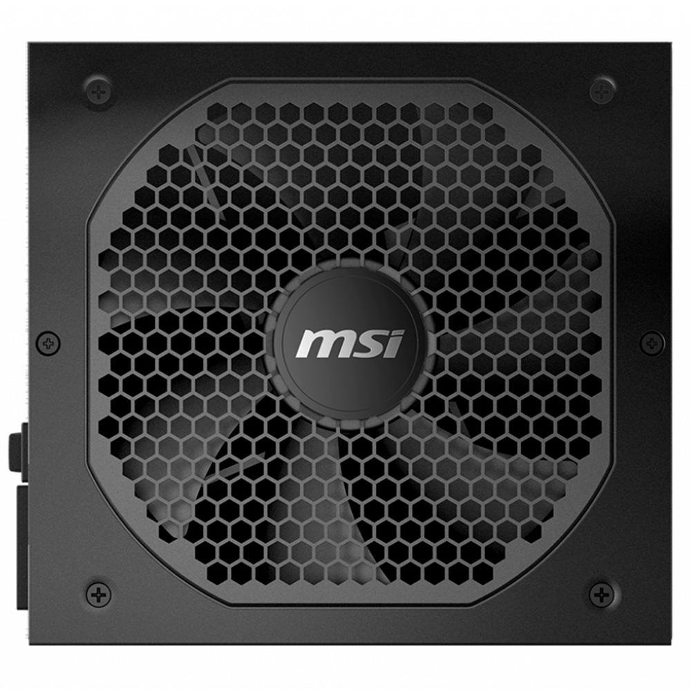 Fonte MSI MPG A750GF, 750W, 80 Plus Gold, Modular, PFC Ativo, Bivolt, Preto - 306-7ZP0B22-CE0