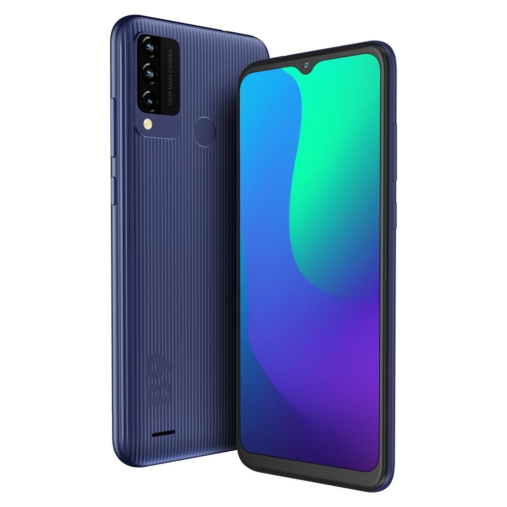 Imagem 3 de 6 do produto Smartphone Blu B9, 4G, 128 GB, 4GB RAM, Octa Core, Câmera Tripla 13MP, Tela 6.5 + Fone Bluetooth, Azul - B9 BRAZIL BLUE