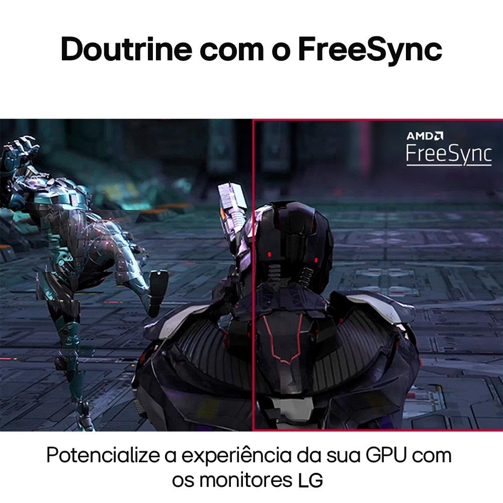 Monitor LG 21,5", FHD, 75Hz, 5ms, VA, HDMI e VGA, FreeSync, Ajuste de Inclinação - 22MP410-B