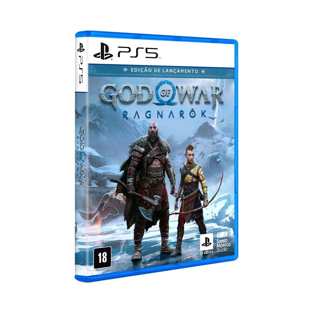 Imagem 5 de 19 do produto Console Sony Playstation 5, SSD 825GB, Controle sem fio DualSense, Edição Digital + God of War Ragnarök, Branco