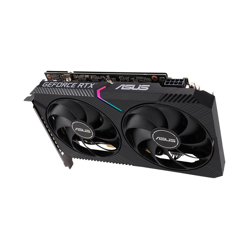 Placa de Vídeo RTX 3060 OC Edition Asus Dual GeForce, 8 GB GDDR6, DLSS, Ray Tracing - DUAL-RTX3060-O8G