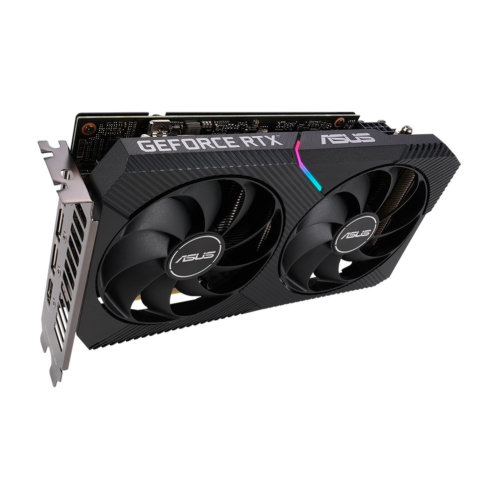 Placa de Vídeo RTX 3060 OC Edition Asus Dual GeForce, 8 GB GDDR6, DLSS, Ray Tracing - DUAL-RTX3060-O8G