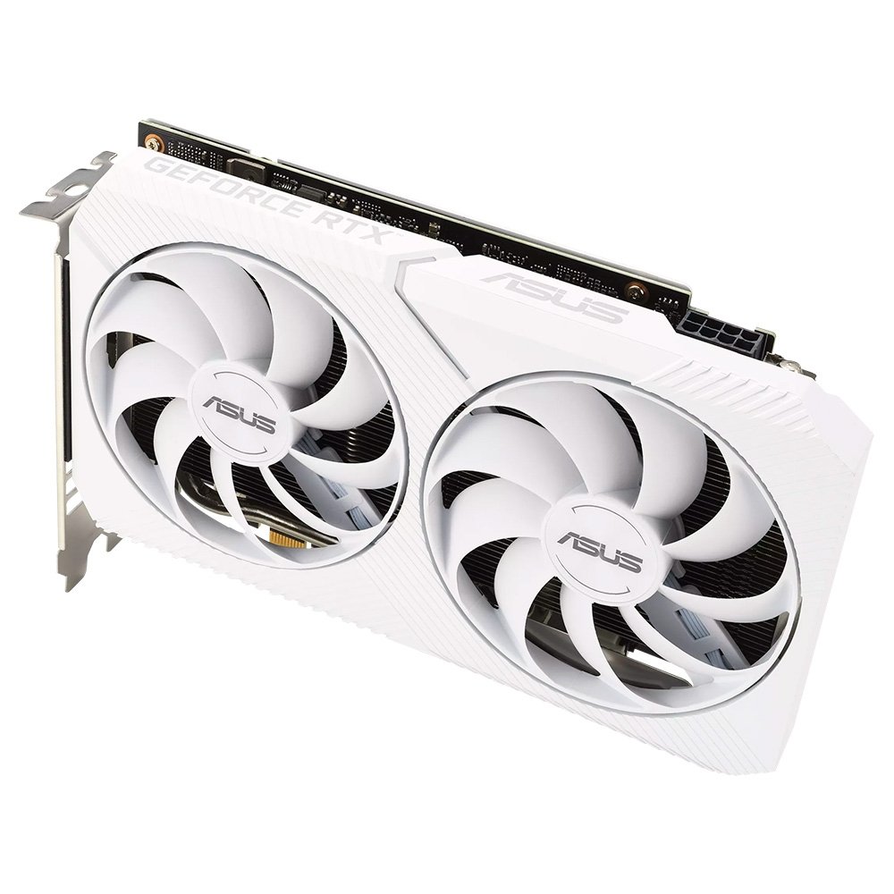 Imagem 9 de 10 do produto Placa de Vídeo RTX 3060 White OC Edition Asus NVIDIA Dual GeForce,  8 GB GDDR6, DLSS, Ray Tracing - DUAL-RTX3060-O8G-WHITE