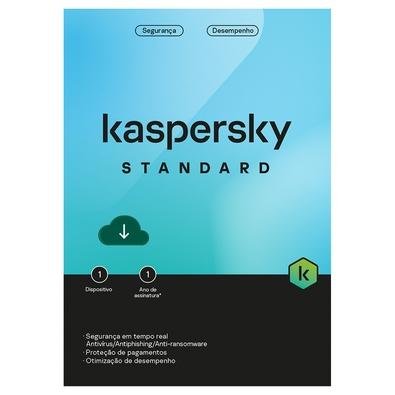 Kaspersky Antivírus Standard  1 Dispositivo 1 Ano, Digital para Download - KL1041KDAFS
