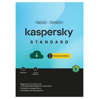 Kaspersky Antivírus Mobile  1 Dispositivo 1 Ano, Digital para Download - KL1048KDAFS