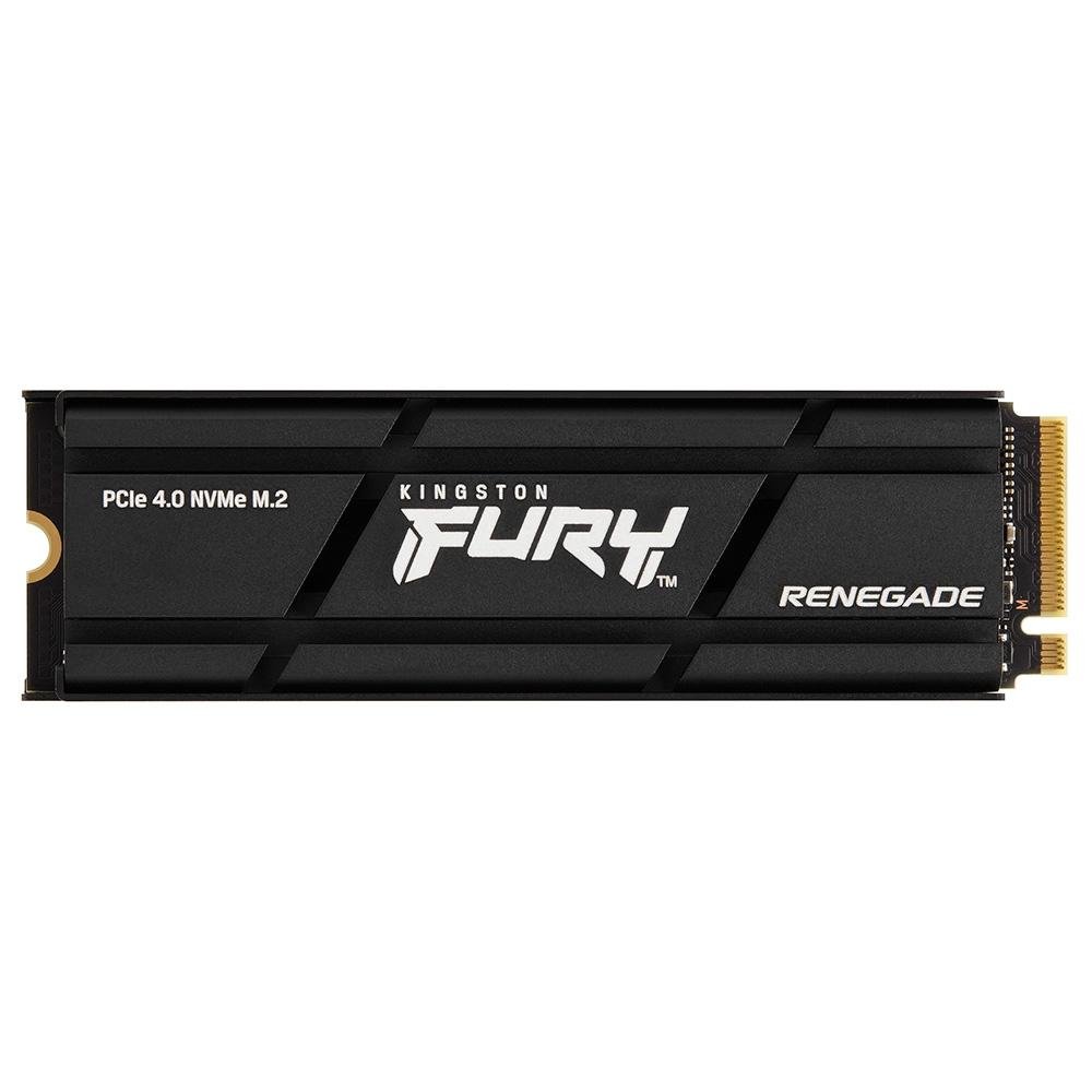SSD Kingston Fury Renegade, 4TB, M.2 2280, PCIe 4.0 x4, NVMe, Leitura: 7300 MB/s, Gravação: 7000 MB/s, com Dissipador, Compatível com PS5 - SFYRDK/4000G