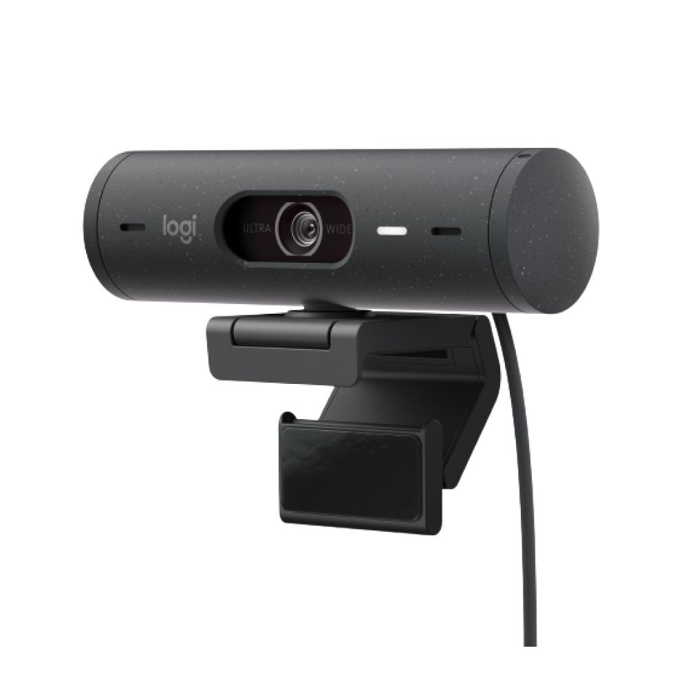 Webcam + Suporte Logitech Brio 500 Full HD, 1080p, 30 FPS, com Microfones Duplos, USB, Suporte Incluso, Grafite - 960-001412 Webcam + Suporte Logitech Brio 500 Full HD, 1080p, 30 FPS, com Microfones Duplos, USB, Suporte Incluso, Grafite - 960-001412