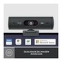 Webcam + Suporte Logitech Brio 500 Full HD, 1080p, 30 FPS, com Microfones Duplos, USB, Suporte Incluso, Grafite - 960-001412