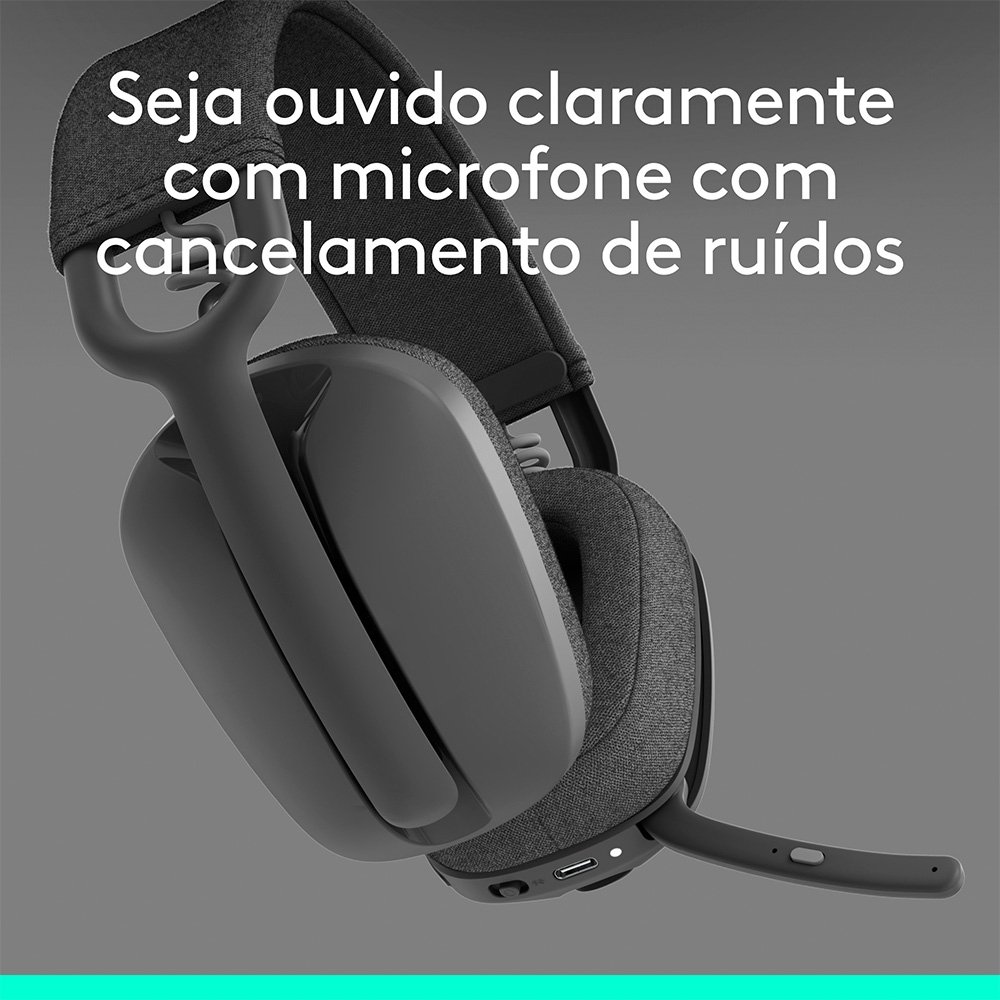 Headset Sem Fio ( Balão.info) Zone Vibe 100, Drivers 40 mm, USB, Bluetooth, PC, Mobile, Grafite - 981-( Balão.info - foto 3
