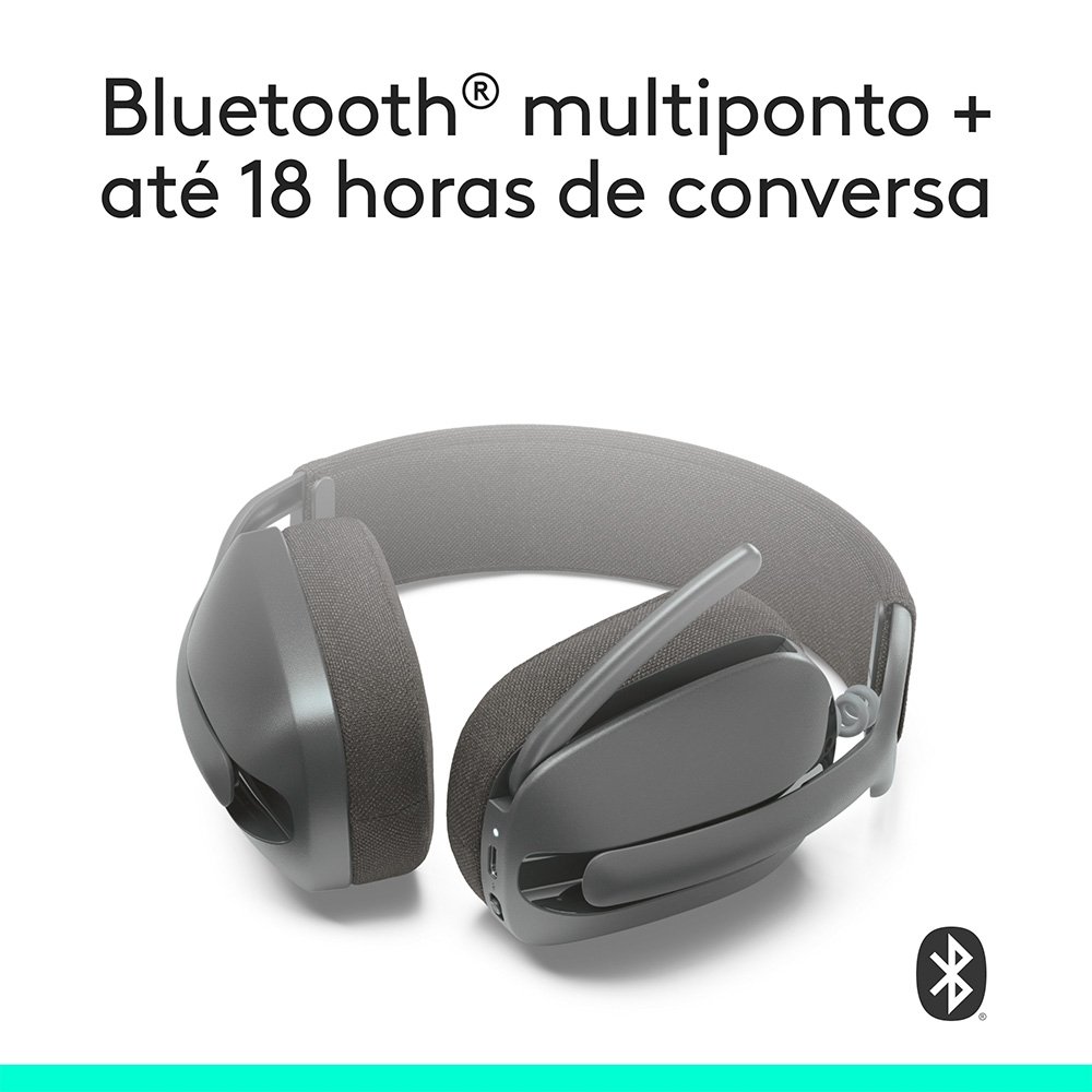 Headset Sem Fio ( Balão.info) Zone Vibe 100, Drivers 40 mm, USB, Bluetooth, PC, Mobile, Grafite - 981-( Balão.info - foto 5