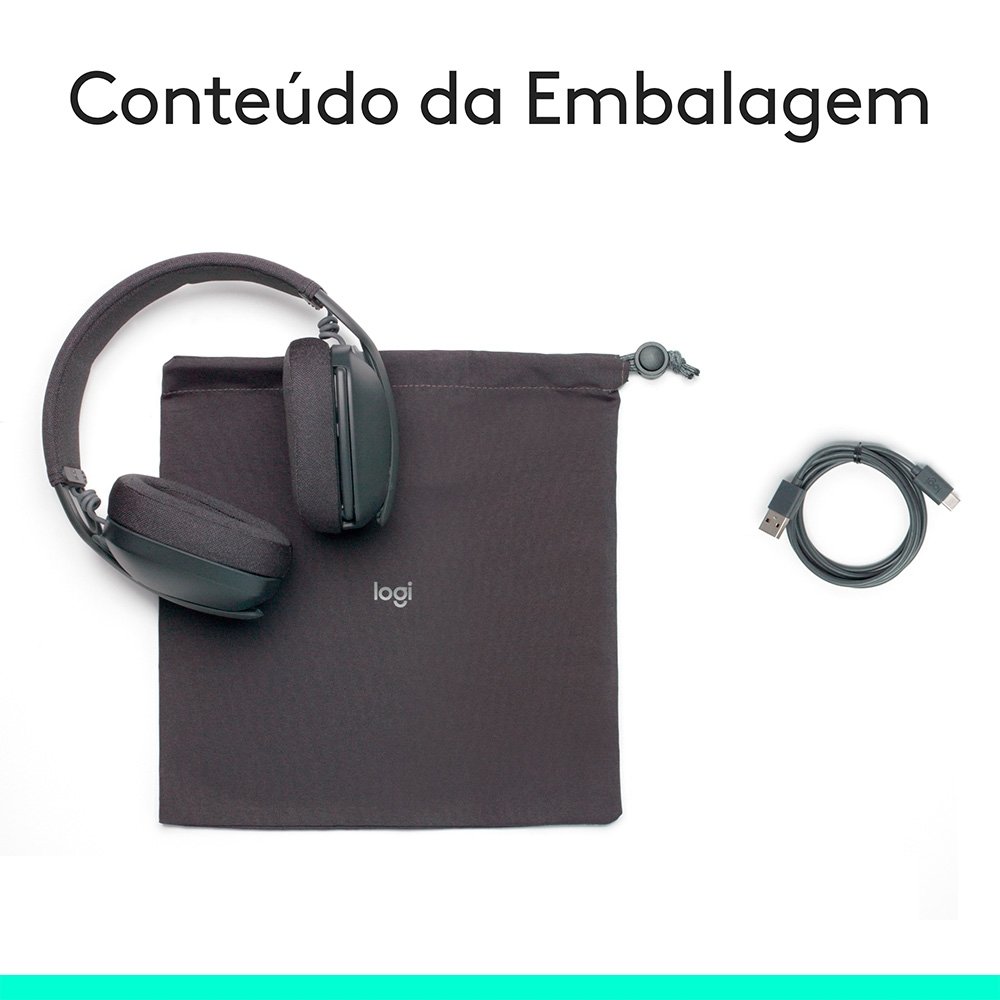 Headset Sem Fio ( Balão.info) Zone Vibe 100, Drivers 40 mm, USB, Bluetooth, PC, Mobile, Grafite - 981-( Balão.info - foto 10