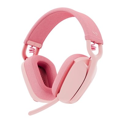 Headset Sem Fio Logitech Zone Vibe 100, Drivers 40 mm, USB, Bluetooth, PC, Mobile, Rosa - 981-001223