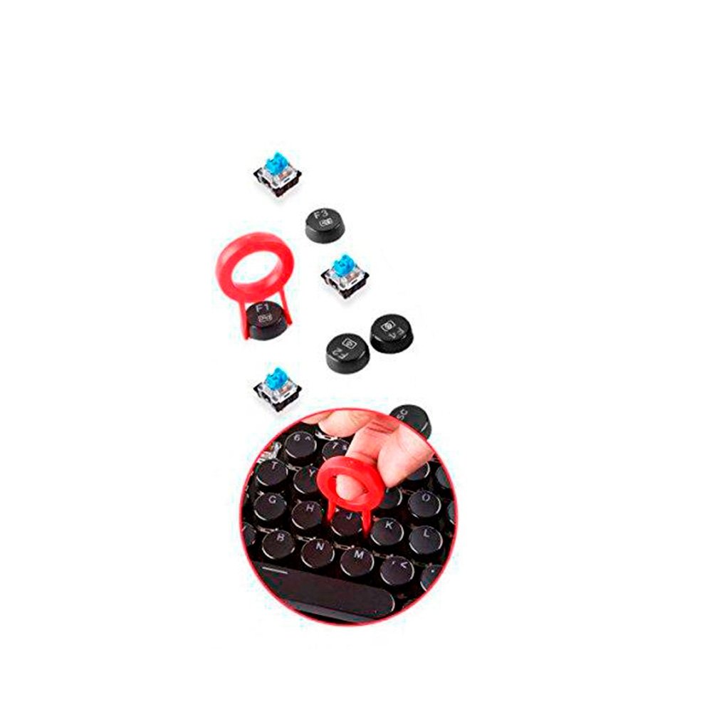 Teclas Redragon para Teclado Mecânico, A106 Retrô Double Shot, 104 Peças, ANSI, Preto - A106 Teclas Redragon para Teclado Mecânico, A106 Retrô Double Shot, 104 Peças, ANSI, Preto - A106