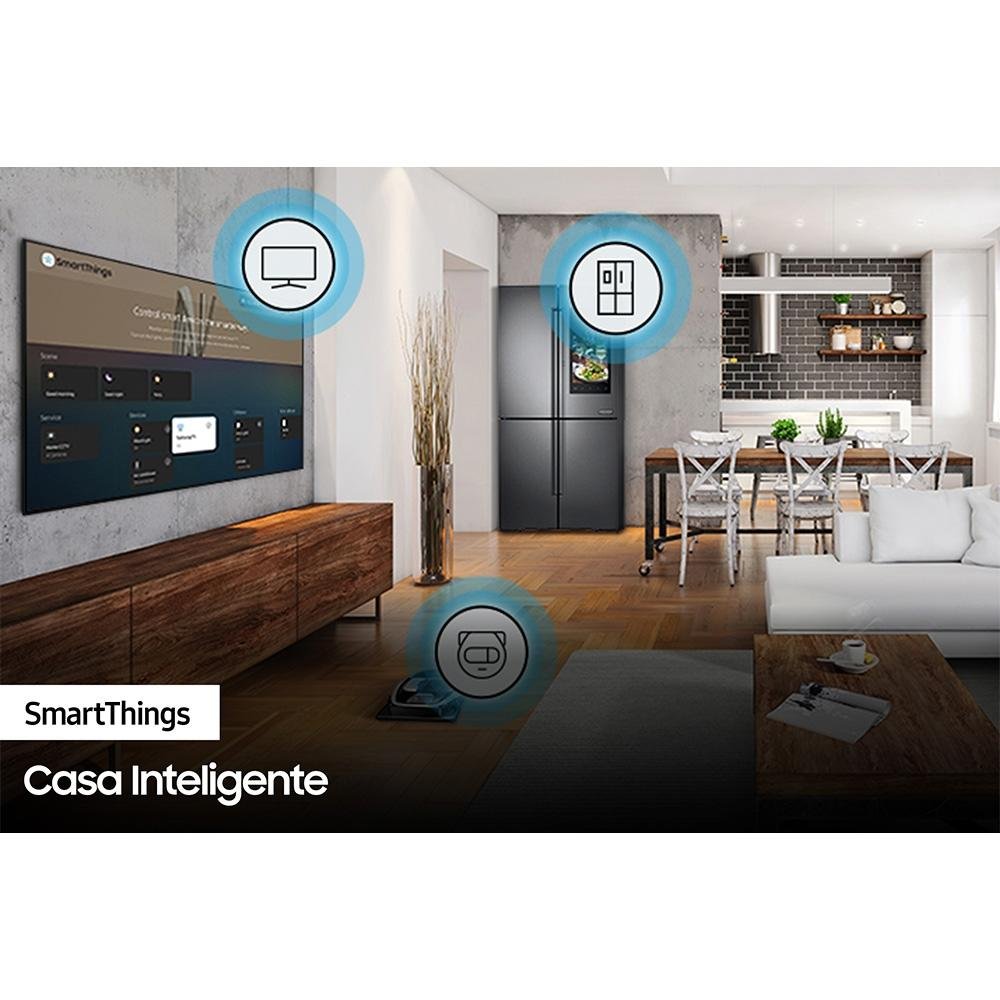 Smart TV Samsung 65 Polegadas QLED 4K Q90T, HDMI, USB, Bluetooth, Wifi, Tela Sem Limites, Alexa Built In, Google Assistant - QN65Q90TDGXZD
