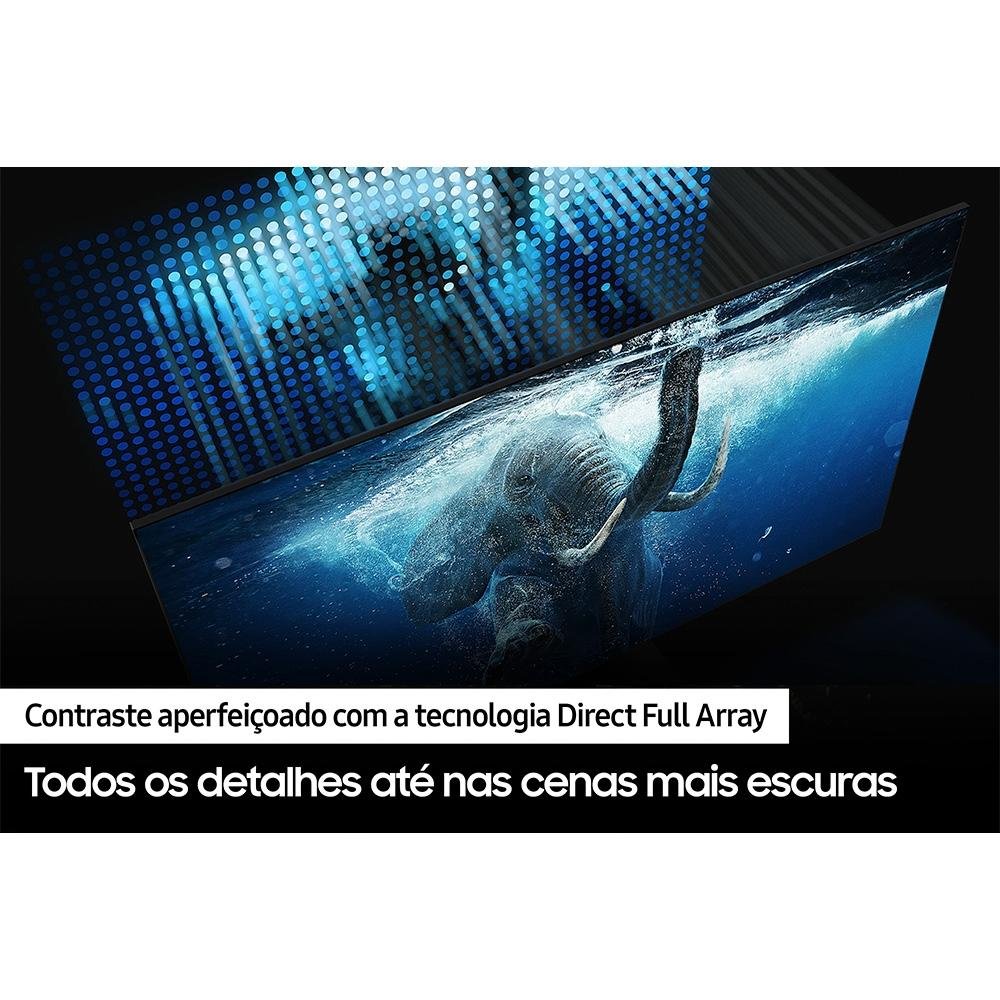 Smart TV Samsung 65 Polegadas QLED 4K Q90T, HDMI, USB, Bluetooth, Wifi, Tela Sem Limites, Alexa Built In, Google Assistant - QN65Q90TDGXZD