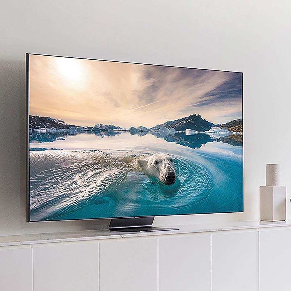 Smart TV Samsung 65 Polegadas QLED 4K Q90T, HDMI, USB, Bluetooth, Wifi, Tela Sem Limites, Alexa Built In, Google Assistant - QN65Q90TDGXZD