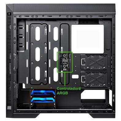 Gabinete Gamemax INFINIT 3 FANS RGB M908