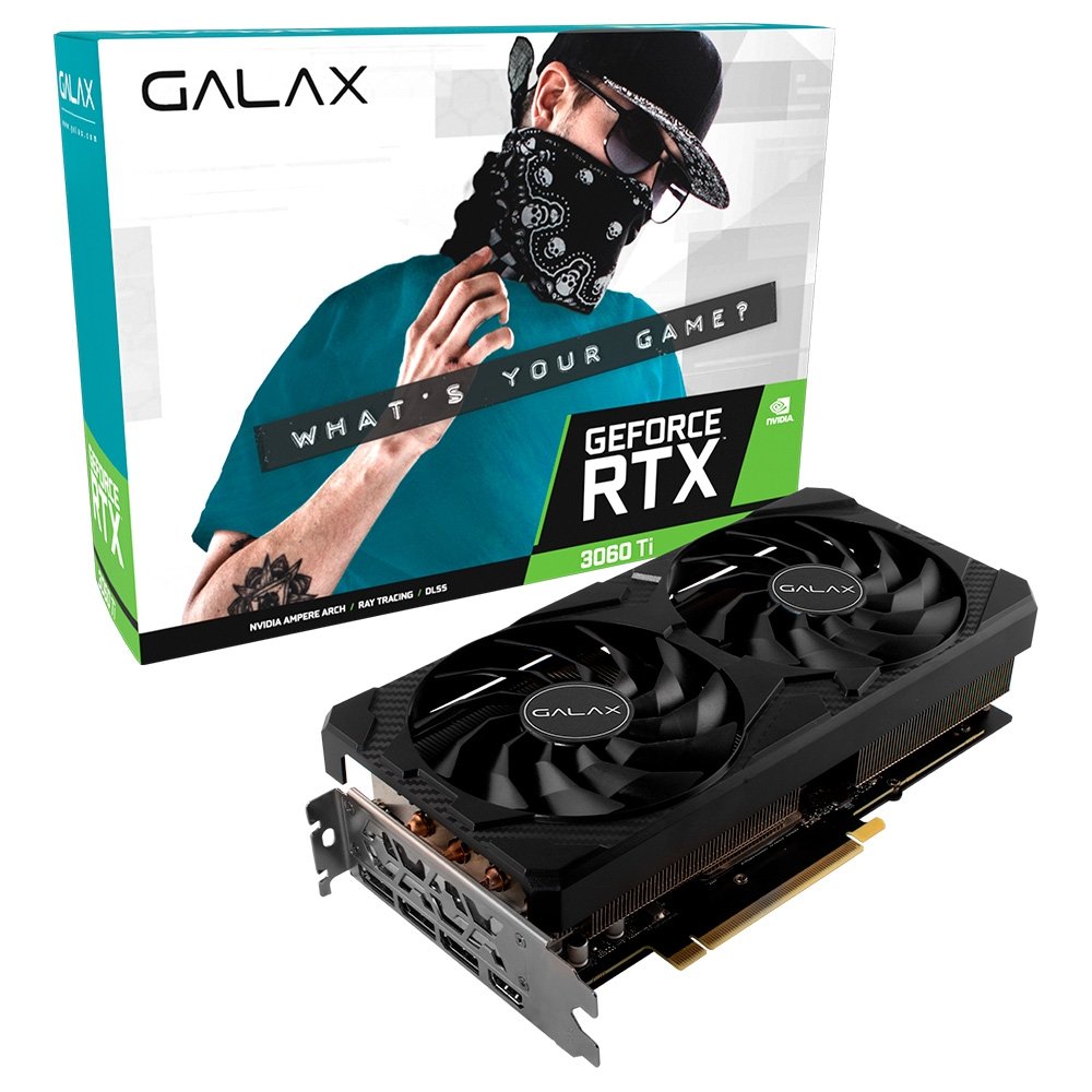 グラフィックボード・グラボ・ビデオカード GALAX RTX 3060 Ti 8GB GDDR6 Placa Gráfica GALAX GeForce RTX 3060 Ti | KaBuM!