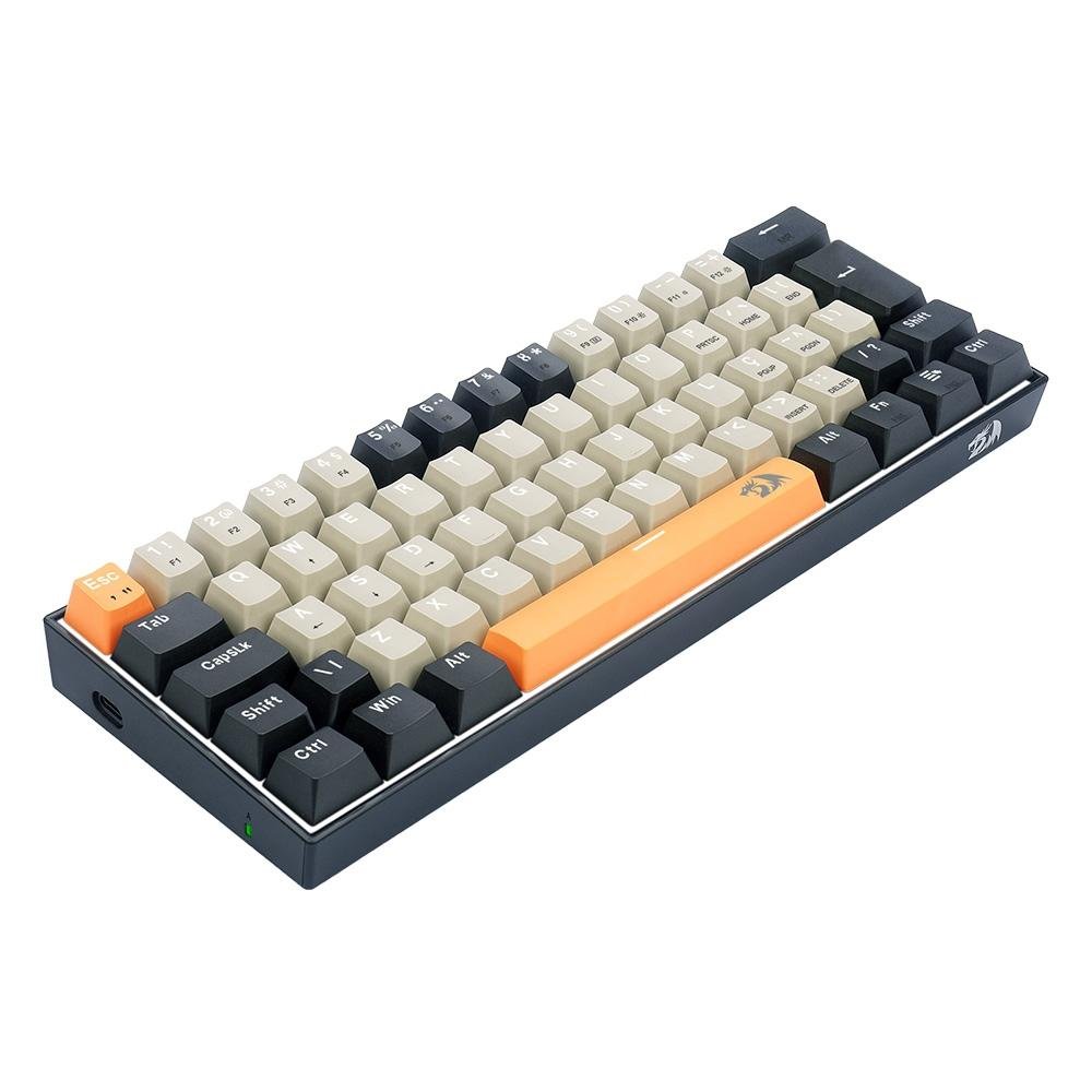 Teclado Gamer Redragon Lakshmi, Switch Brown,  Layout 60%, ABNT2 , Preto - K606-OG&GY&BK (PT-BROWN) - view 6