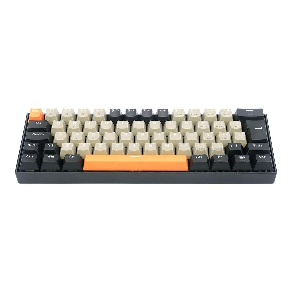 Teclado Gamer Redragon Lakshmi, Switch Brown,  Layout 60%, ABNT2 , Preto - K606-OG&GY&BK (PT-BROWN)
