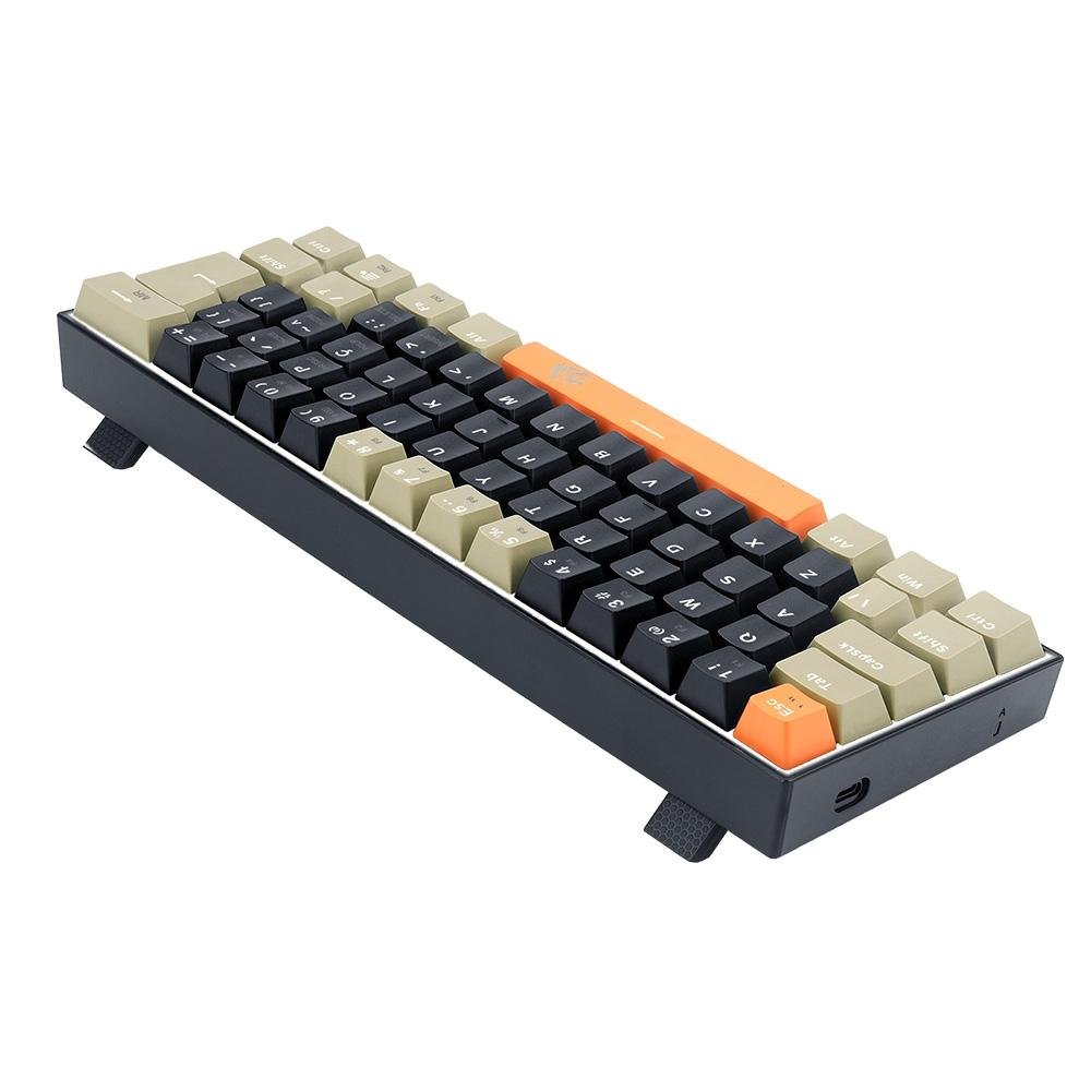 Teclado Gamer Redragon Lakshmi, Switch Brown, Layout 60%, ABNT2, Preto - K606-OG&BK&GY (PT-BROWN) Teclado Gamer Redragon Lakshmi, Switch Brown, Layout 60%, ABNT2, Preto - K606-OG&BK&GY (PT-BROWN)