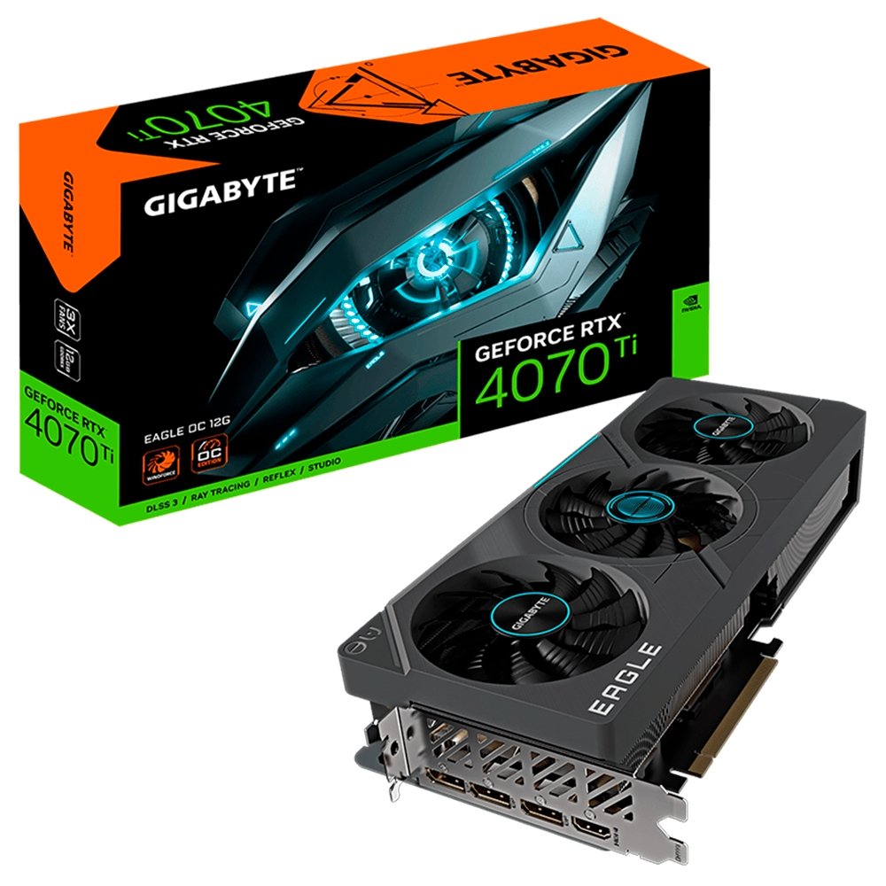Placa De V deo RTX 4070 Ti Gigabyte NVIDIA GeForce 12 GB GDDR6X DLSS 