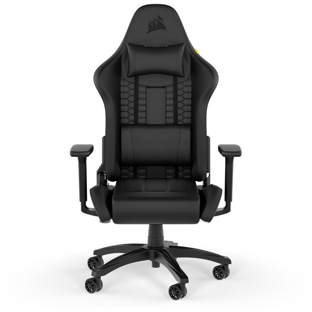 Cadeira Gamer Corsair TC100 Relaxed Leatherette, Até 120Kg, Com Almofadas, Reclinável, Cilindro de Gás Classe 4, Preto - CF-9010050-WW - view 2