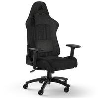 Cadeira Gamer Corsair TC100 Relaxed Fabric, Até 120Kg, Com Almofadas, Reclinável, Cilindro de Gás Classe 4, Preto - CF-9010051-WW Recline-se confortav