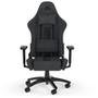 Cadeira Gamer Corsair TC100 Relaxed Fabric, Até 120Kg, Com Almofadas, Reclinável, Cilindro de Gás Classe 4, Preto e Cinza - CF-9010052-WW
