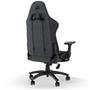 Cadeira Gamer Corsair TC100 Relaxed Fabric, Até 120Kg, Com Almofadas, Reclinável, Cilindro de Gás Classe 4, Preto e Cinza - CF-9010052-WW