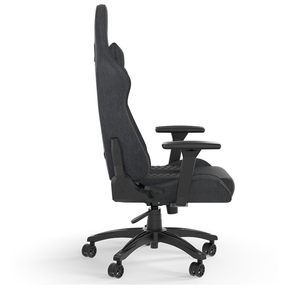 Cadeira Gamer Corsair TC100 Relaxed Fabric, Até 120Kg, Com Almofadas, Reclinável, Cilindro de Gás Classe 4, Preto e Cinza - CF-9010052-WW - view 4