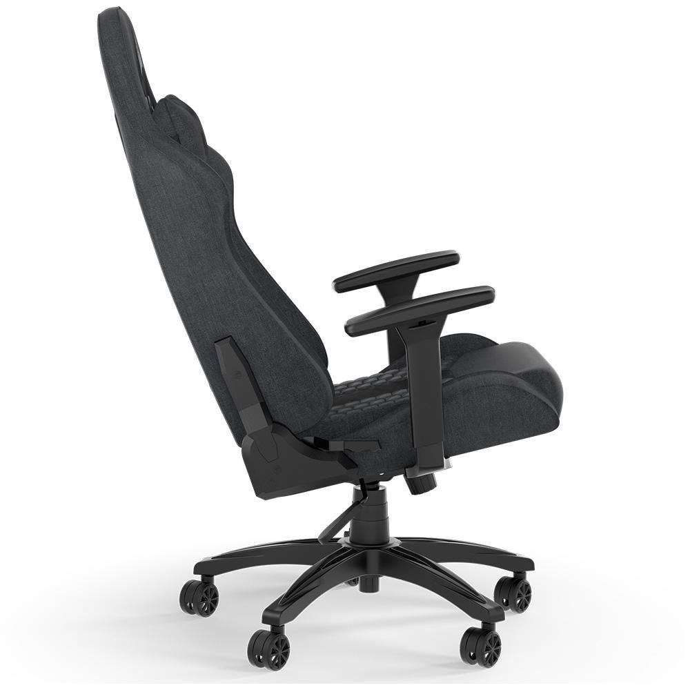 Cadeira Gamer ( Balão.info) TC100 Relaxed Fabric, Até 120Kg, Com Almofadas, Reclinável, Cilindro de Gás Classe 4, Preto e Cinza - CF-( Balão.info)-WW - foto 6