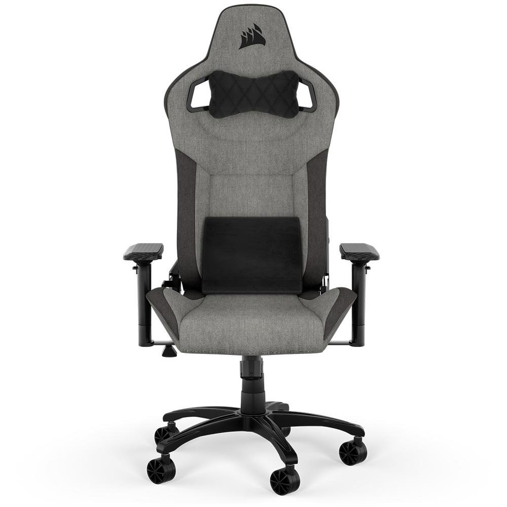 Cadeira Gamer ( Balão.info) T3 ( Balão.info) 2023, Até 120Kg, Com Almofadas, Reclinável, Apoio de Braços 4D, Cinza e Preto - CF-( Balão.info)-WW - foto 2