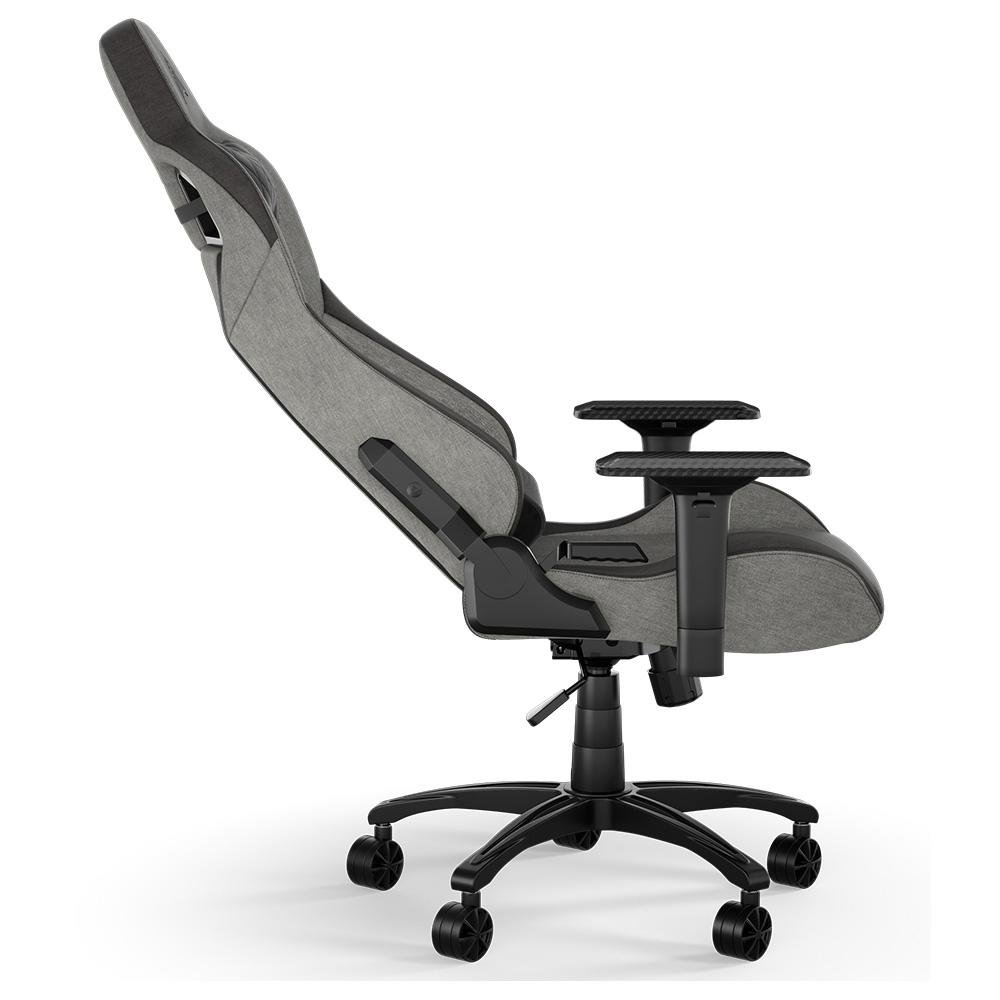 Cadeira Gamer ( Balão.info) T3 ( Balão.info) 2023, Até 120Kg, Com Almofadas, Reclinável, Apoio de Braços 4D, Cinza e Preto - CF-( Balão.info)-WW - foto 6