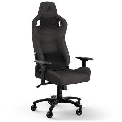 Cadeira Gamer Corsair T3 Rush, Até 120Kg, Com Almofadas, Reclinável, Apoio de Braços 4D, Preto e Cinza - CF-9010057-WW