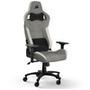 Cadeira Gamer Corsair T3 Rush, Até 120Kg, Com Almofadas, Reclinável, Apoio de Braços 4D, Cinza e Branco - CF-9010058-WW