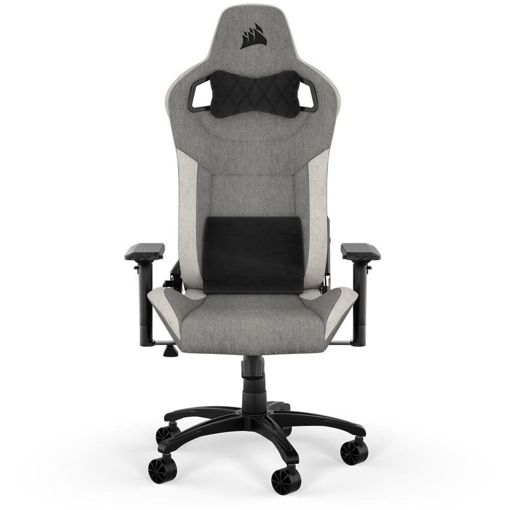 Cadeira Gamer Corsair T3 Rush 2023, Até 120Kg, Com Almofadas, Reclinável, Apoio de Braços 4D, Cinza e Branco - CF-9010058-WW - view 2