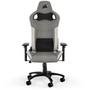 Cadeira Gamer Corsair T3 Rush, Até 120Kg, Com Almofadas, Reclinável, Apoio de Braços 4D, Cinza e Branco - CF-9010058-WW