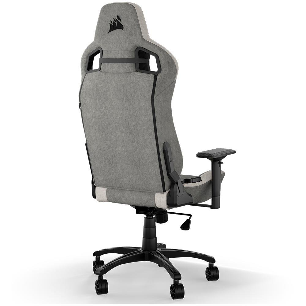 Cadeira Gamer Corsair T3 Rush 2023, Até 120Kg, Com Almofadas, Reclinável, Apoio de Braços 4D, Cinza e Branco - CF-9010058-WW - view 3