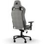 Cadeira Gamer Corsair T3 Rush, Até 120Kg, Com Almofadas, Reclinável, Apoio de Braços 4D, Cinza e Branco - CF-9010058-WW