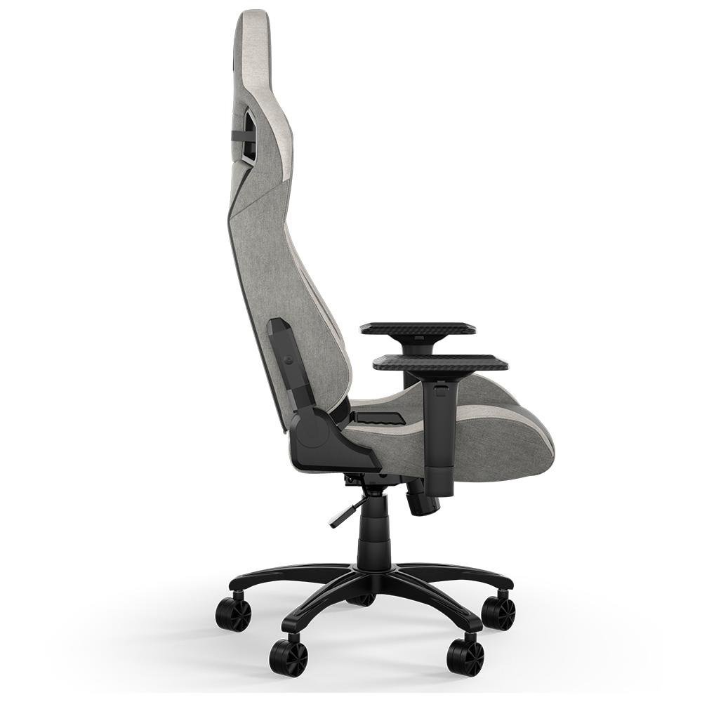 Cadeira Gamer Corsair T3 Rush 2023, Até 120Kg, Com Almofadas, Reclinável, Apoio de Braços 4D, Cinza e Branco - CF-9010058-WW - view 4