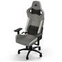 Cadeira Gamer Corsair T3 Rush, Até 120Kg, Com Almofadas, Reclinável, Apoio de Braços 4D, Cinza e Branco - CF-9010058-WW
