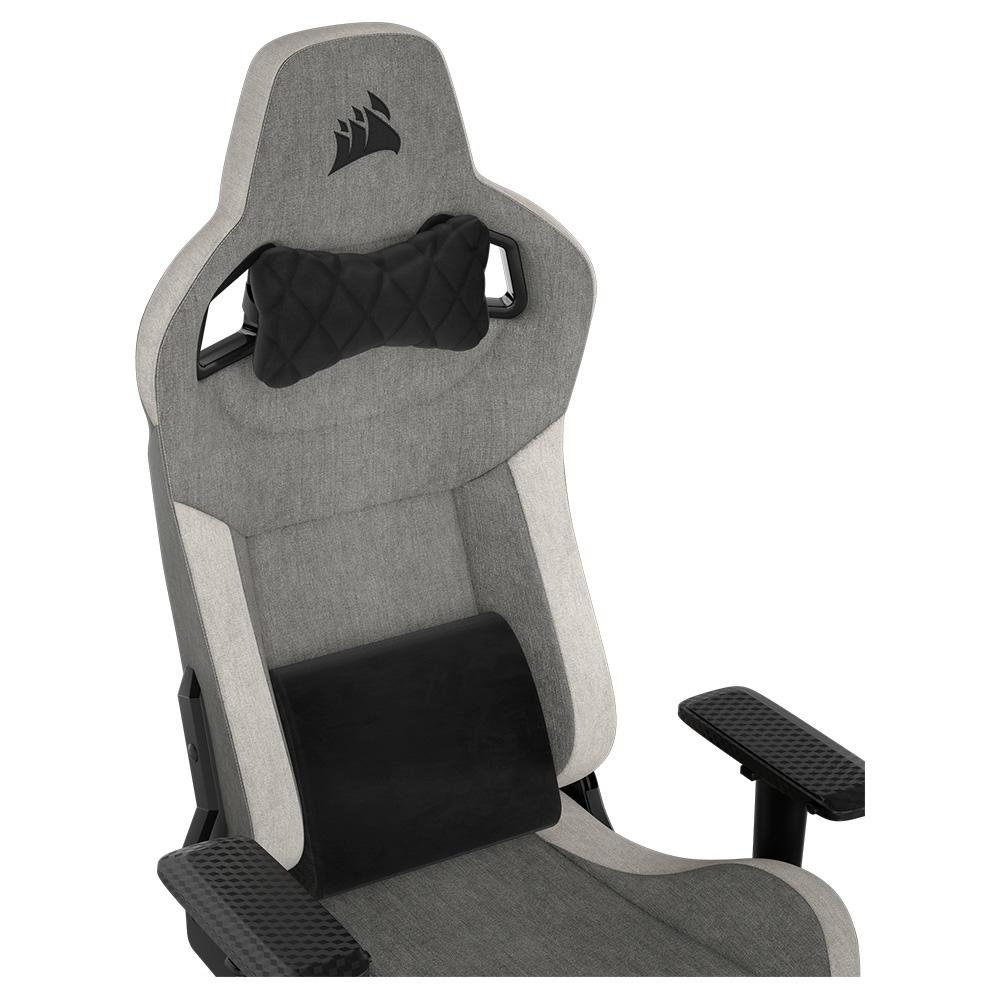 Cadeira Gamer Corsair T3 Rush 2023, Até 120Kg, Com Almofadas, Reclinável, Apoio de Braços 4D, Cinza e Branco - CF-9010058-WW - view 7