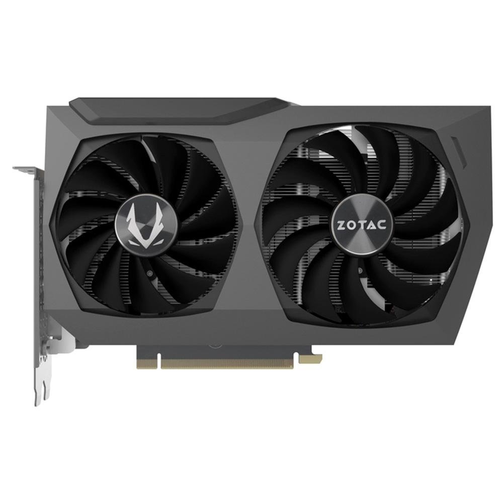 Imagem 2 de 6 do produto Placa de Vídeo RTX 3060 Ti Twin Edge Zotac Gaming GeForce, 8 GB GDDR6X, LED, DLSS, Ray Tracing - ZT-A30620E-10P