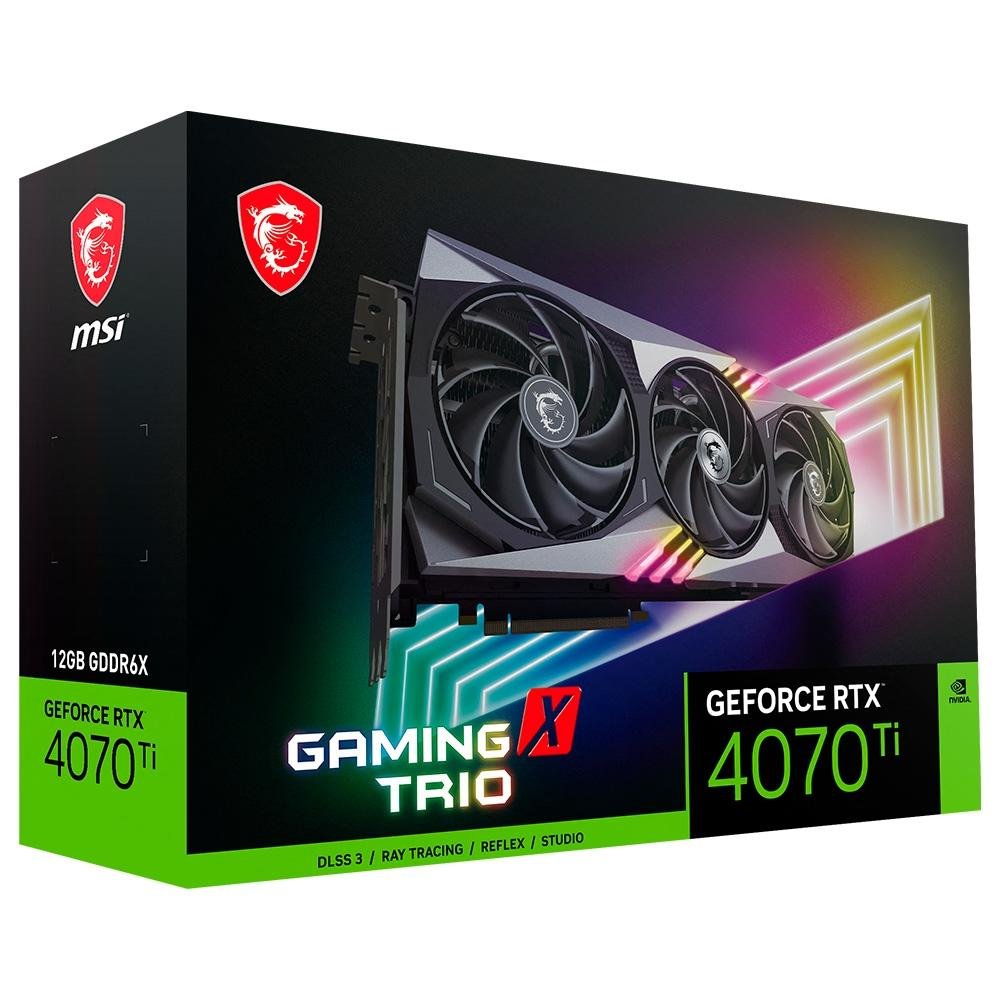 Placa de Vídeo RTX 4070 Ti MSI Gaming | KaBuM!